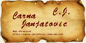 Čarna Janjatović vizit kartica
